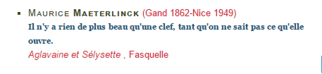 Dictionnaire de français citation clef