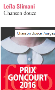Roman chanson douce Prix littéraire Goncourt